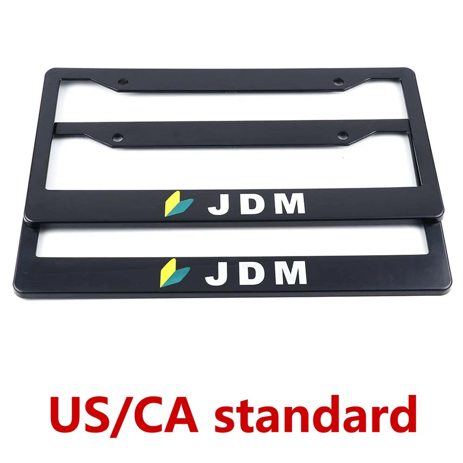 Black California-Style License Plate Frame