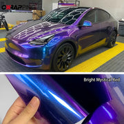 Purple-to-Blue Sparkle Chameleon Vinyl Wrap Film