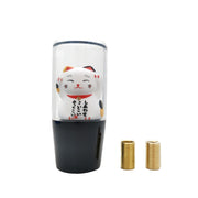 Lucky Cat Resin Manual Shift Knob with Thread Adapters