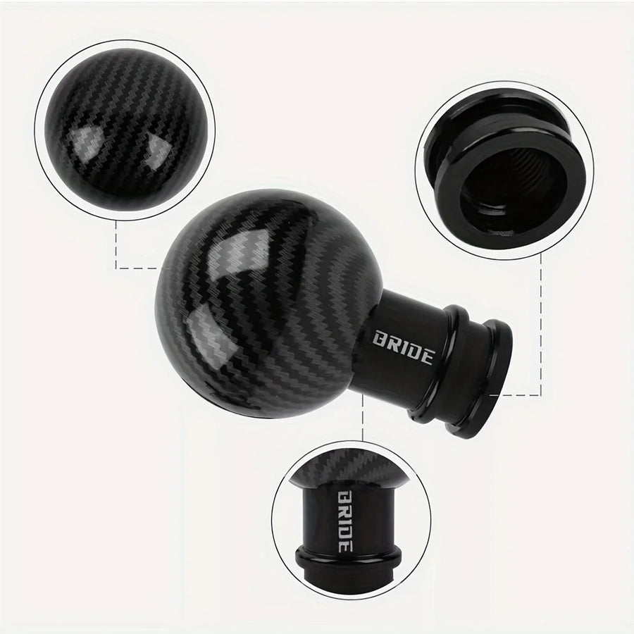 Universal Carbon-Fiber-style Manual Gear Shift Knob