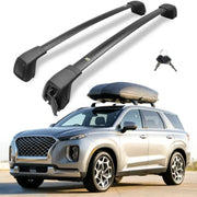 Black Roof Rack Crossbar Set for 2019–2025 Hyundai