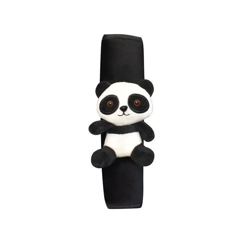 Automobile Safety Belt Decoration Cartoon Panda Safety Belt Shoulder Pad Plush Protector Pad for Kids Car