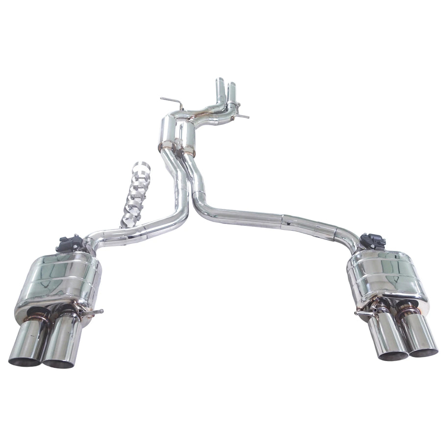 304 Stainless Steel Valved Cat-Back Exhaust System for Audi S4 B8 2009-2016
