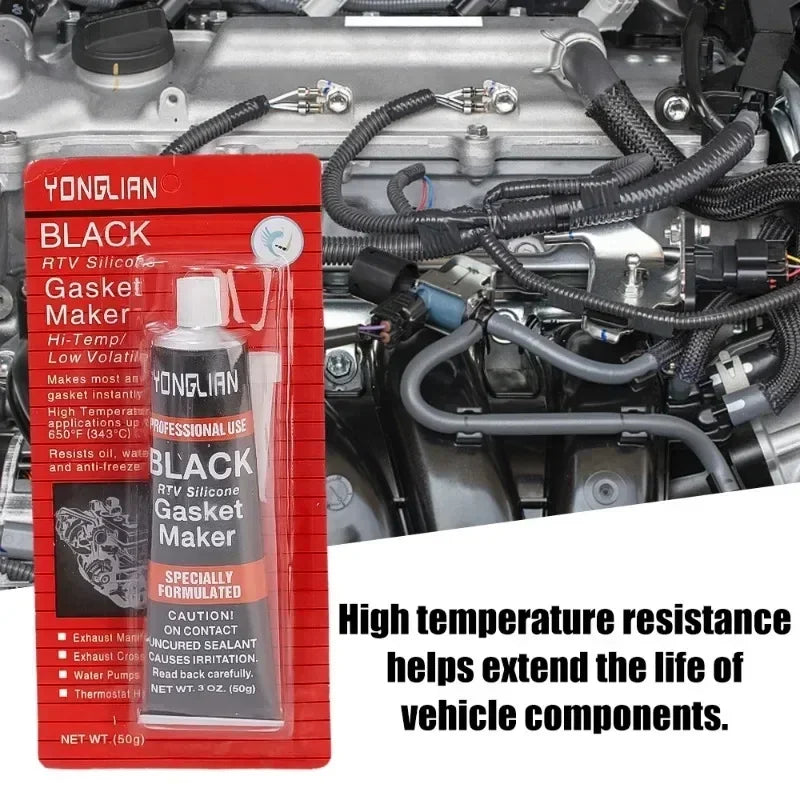 Black Automotive Gasket Sealant – 50 g, 1 to 3 Pack