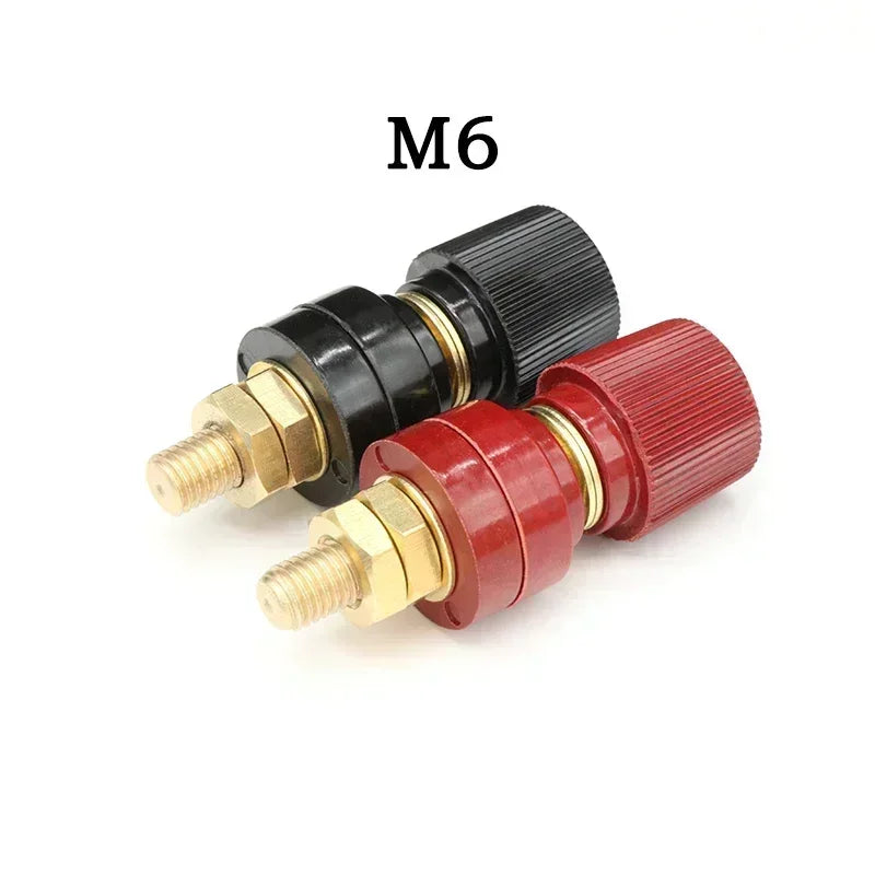 M5-M10 Battery Binding Post Terminal Set - Red and Black