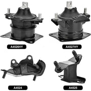 6-Piece Engine Motor & Transmission Mount Set for 2003-2007 Honda Accord 2.4L Auto