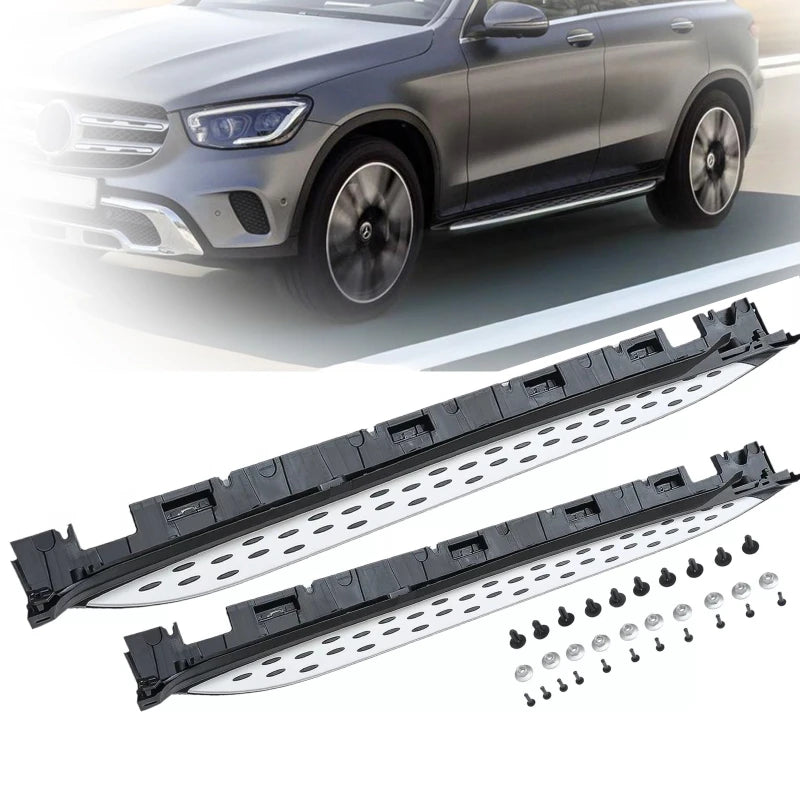 Aluminum Running Board Set for Mercedes-Benz GLC X253 2016-2021