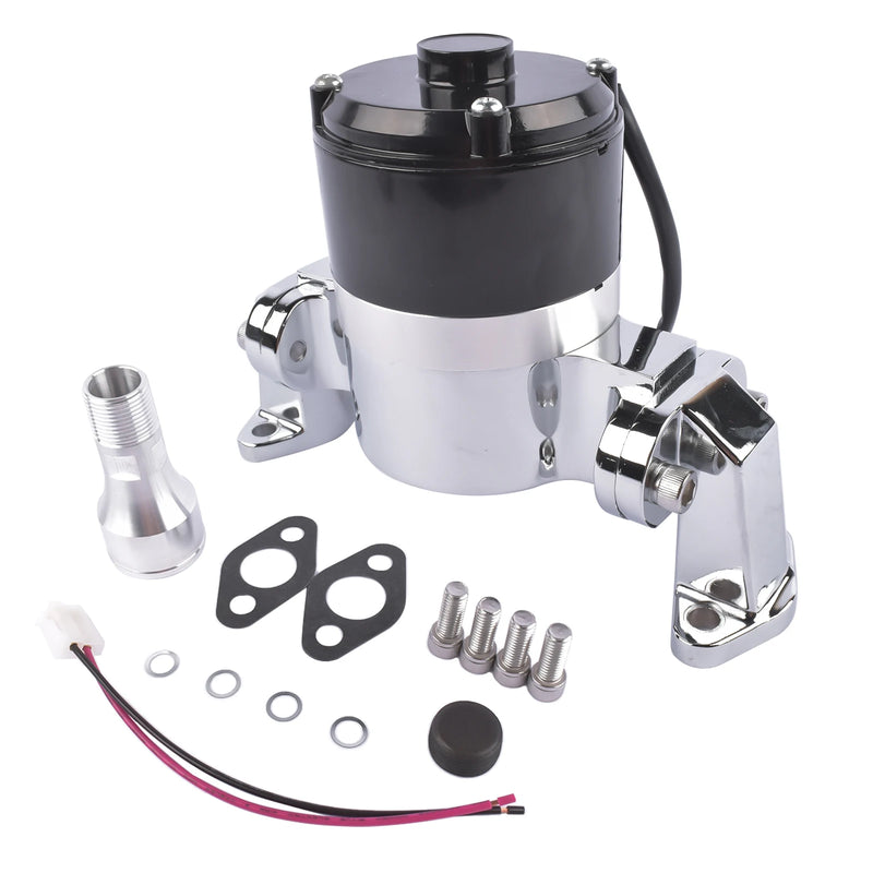 Chrome Aluminum High Flow Electric Water Pump for Small Block Chevy Small Block Chevy 283 327 350 400 Engine