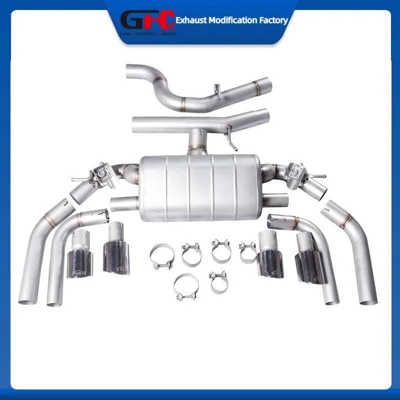 Catback Valvetronic Exhaust Pipe for Audi S3 2.0T 2014-2023 High-performance Stainless Steel Valve Exhaust Muffler System