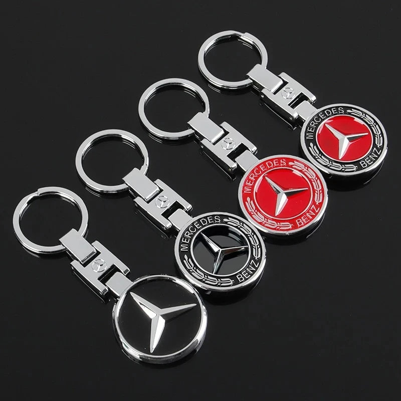 Metal Automotive Logo Keychain for Mercedes-Benz – Multiple Designs