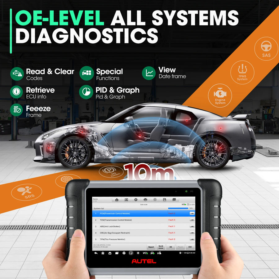 Autel MaxiCOM MK808BT Pro Bidirectional OBD2 Scanner with Key Coding