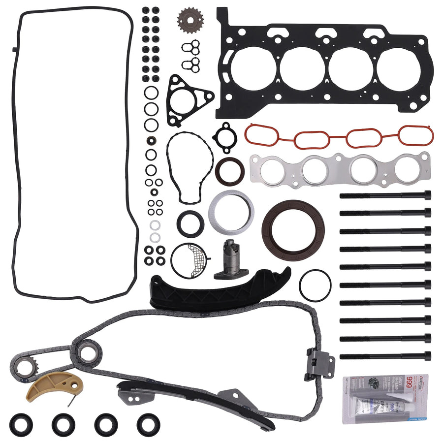 Head Gasket and Timing Chain Kit for 2008–2016 2ZR-FE 1.8L Engines