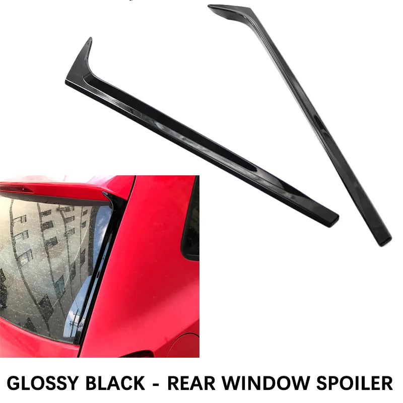 Gloss Black Headlight Eyebrow Trim Set for 2010–2017 Volkswagen Polo
