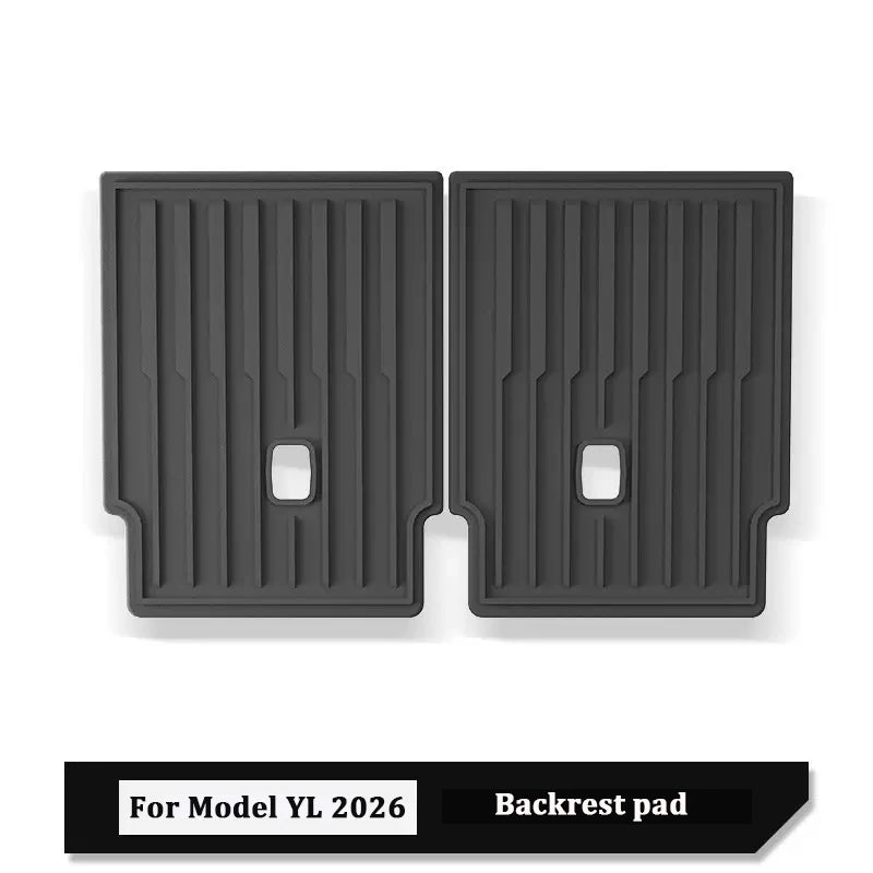 TPE All-Weather Floor Mats and Cargo Liner Set for Tesla Model YL Six Seat