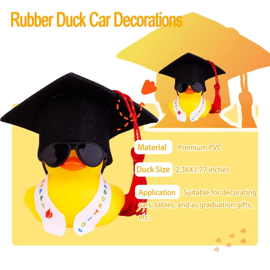 Graduation Rubber Duck Ornaments – 6, 12 or 24 Pieces