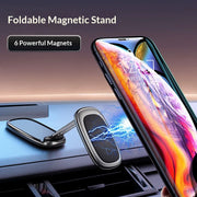 Magnetic Car Phone Mount 360° Rotatable Sticky Phone Holder Strong Magnet Metal Car Navigation Bracket