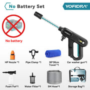 5-in-1 Cordless Pressure Washer Gun for 18V Tool Batteries