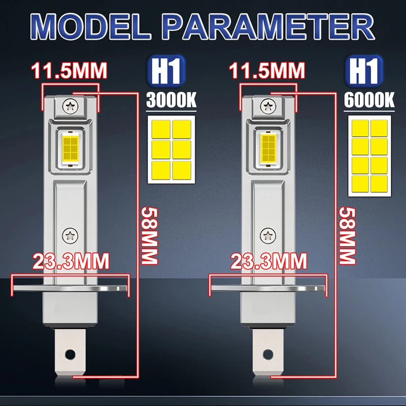 H1 LED Headlight Bulb – CANBUS, Fanless