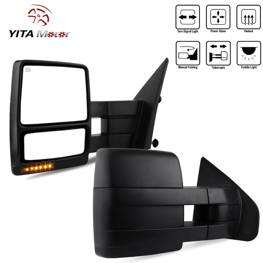 Power-Heated Tow Mirror Pair with Signals for 2007–2014 Ford F-150