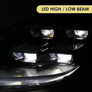 LED Headlight Assembly Set for 2011, 2012, 2013, 2014, 2024 Porsche Cayenne