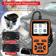 V500 OBD2 Code Reader with Vehicle Voltage and Charging Test
