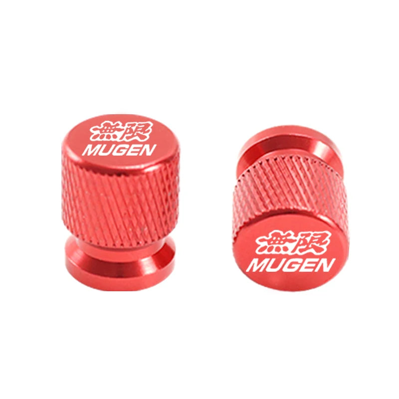 T6061 Aluminum Tire Valve Caps – Honda/Mugen-Style Colors