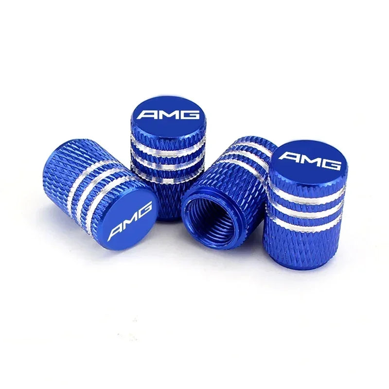 Mercedes-Benz/AMG-Style Aluminum Tire Valve Caps