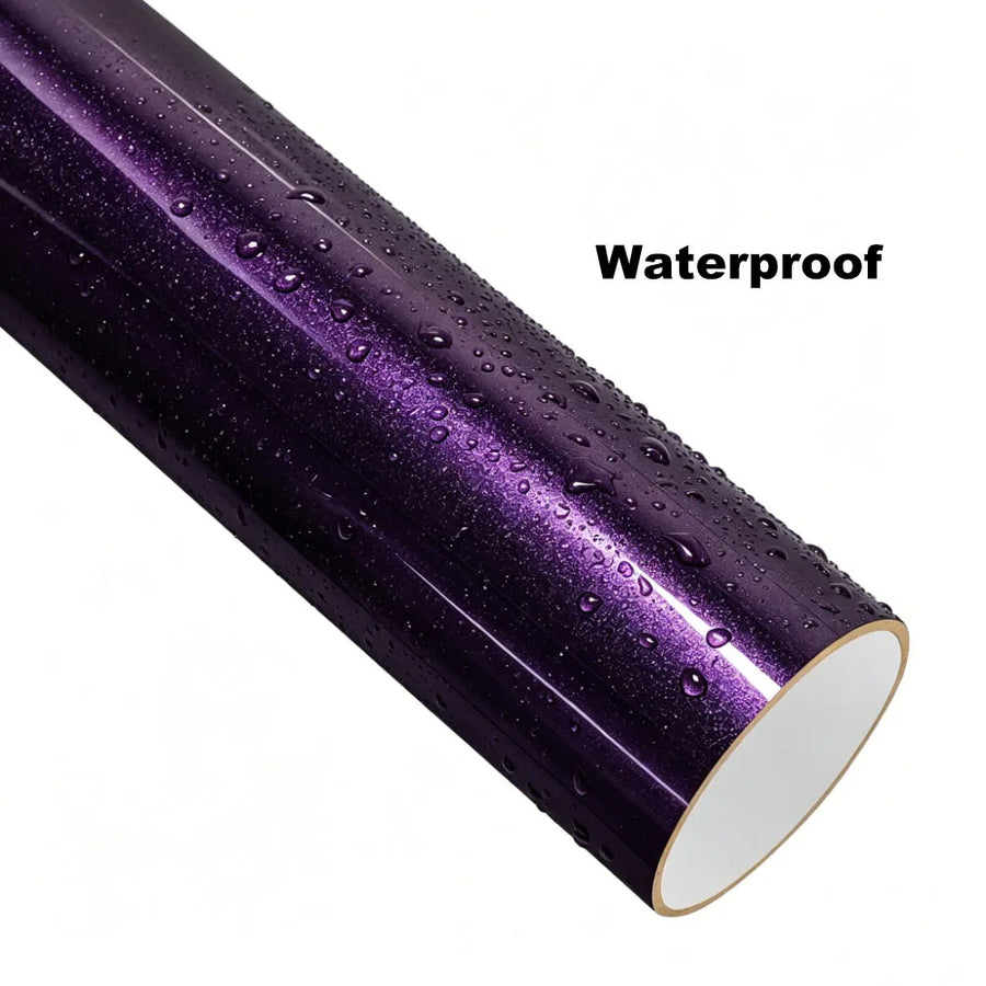 Purple-Gold Diamond Color-Shift Automotive Vinyl Wrap