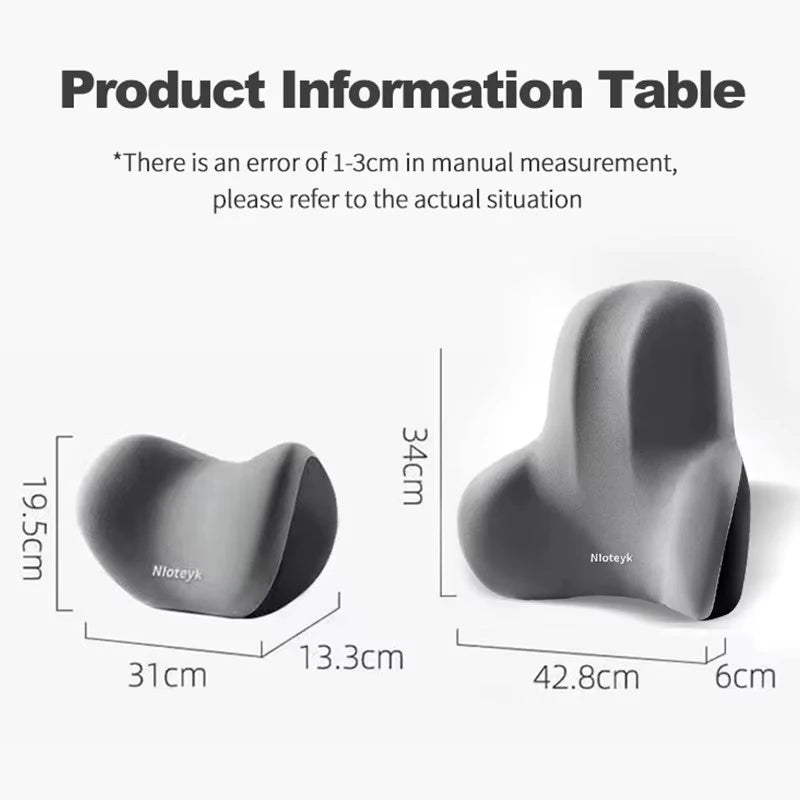 Universal Memory-Foam Car Neck and Headrest Pillow
