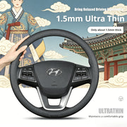 37-38CM Steering Wheel Cover for Hyundai Avante Grandeur Palisade Santa Fe Sonata