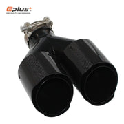 Universal Y-Shaped Dual-Outlet Carbon-Fiber & Stainless Steel Exhaust Tip