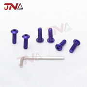 6-Piece Car Modified Steering Wheel Screws Bolts + 1-Piece Hex Wrench