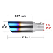 Universal Stainless Steel Exhaust Tip, 4/2.5-Inch