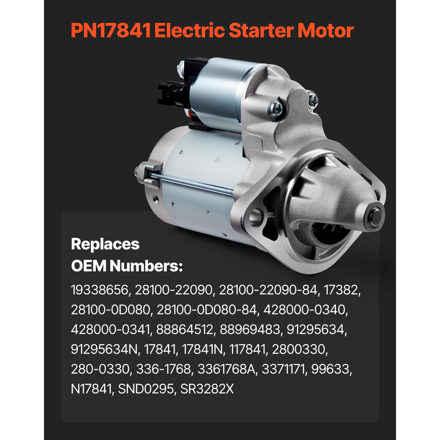 12V Replacement Starter Motor – Select OE & Vehicle Fitments