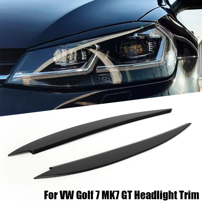 Headlight Eyebrow Trim Set for 2013–2018 Volkswagen Golf