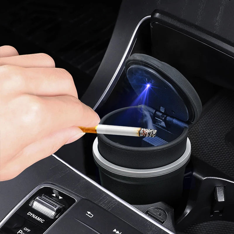LED Cup-Holder Ashtray for Select BMW Models – Black
