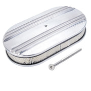 15 x 2-Inch Oval Aluminum Air Cleaner with Washable Filter