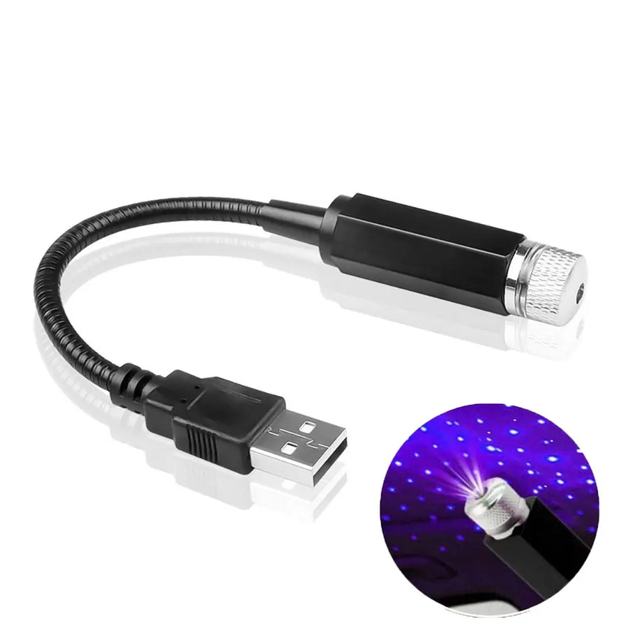 Mini USB LED Starry Sky Projector for Car Roof and Room Décor