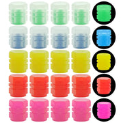 Glow-in-the-Dark Tire Valve Cap Set