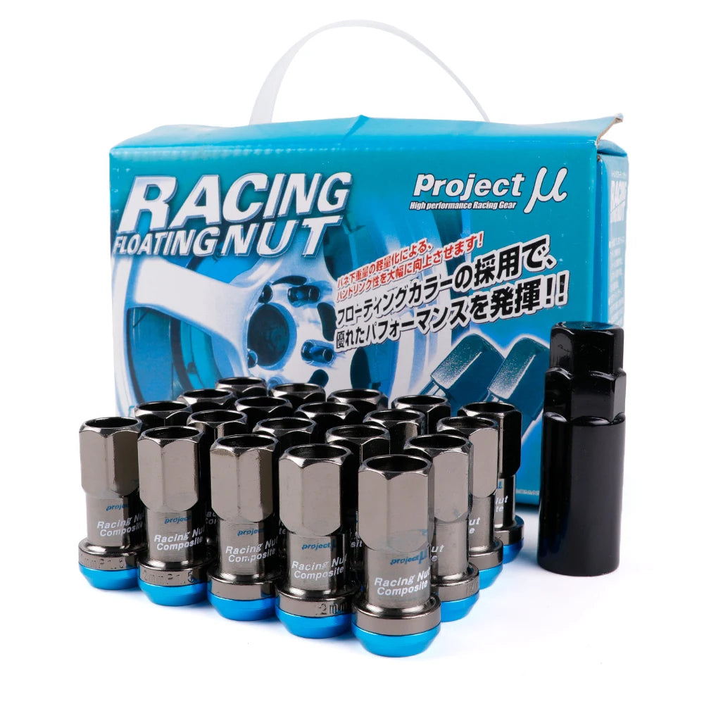 20-Piece Steel Racing Wheel Lug Nut Set – M12x1.25 or M12x1.5