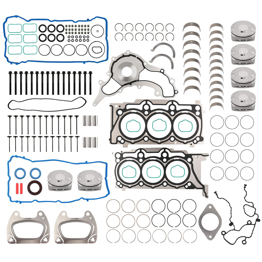 3.6L Piston, Ring, Valve and Bearing Kit for 2011–2016 Dodge Journey