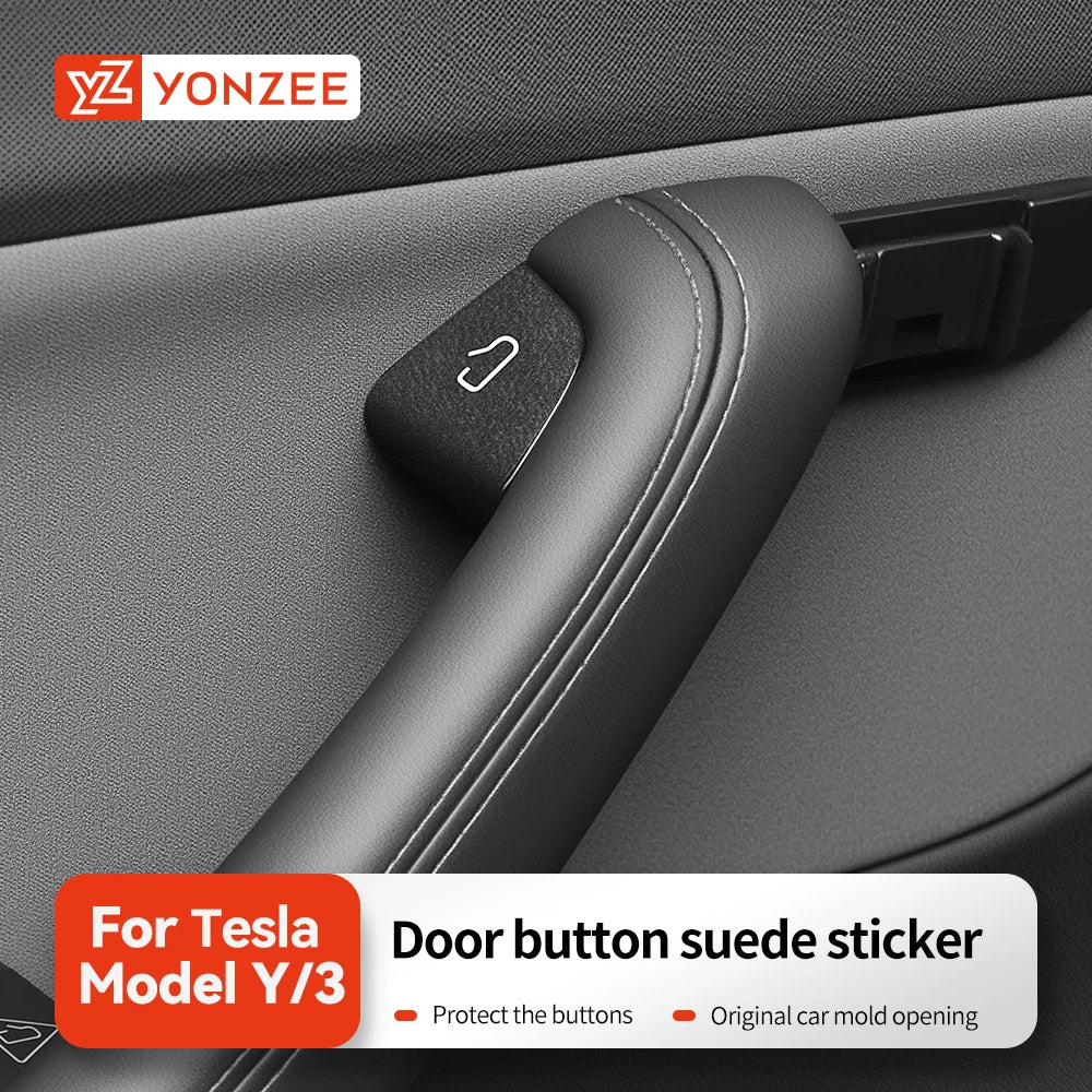 Interior Door and Window Button Sticker Set for Tesla Model 3/Y