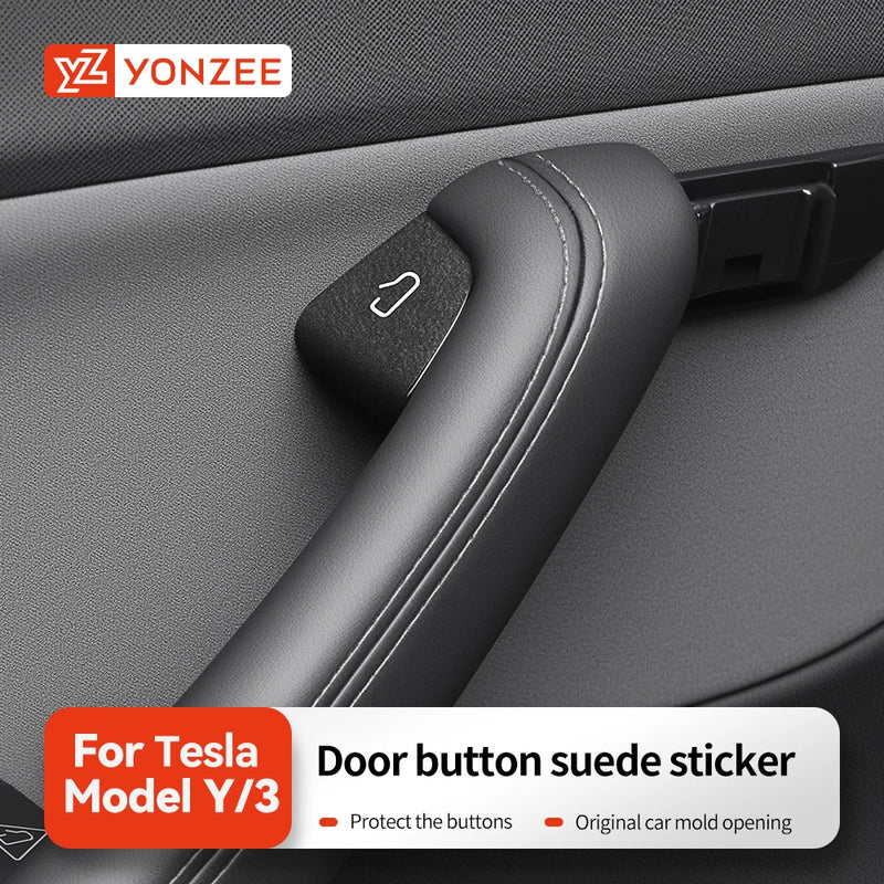 Interior Door and Window Button Sticker Set for Tesla Model 3/Y