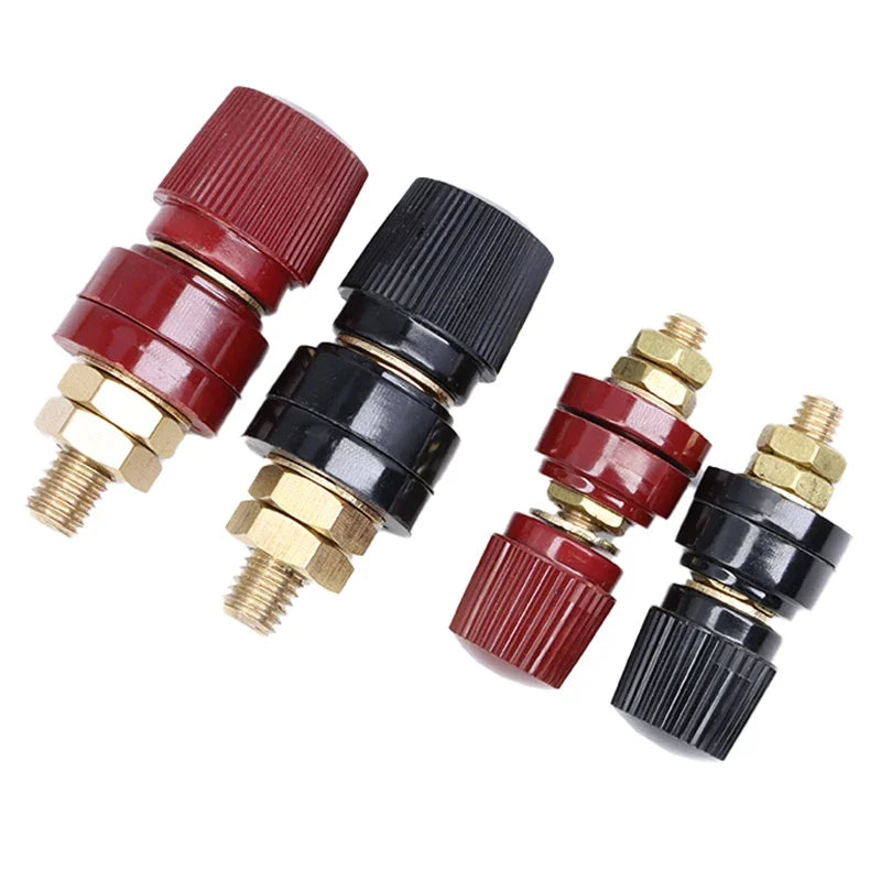 M5-M10 Battery Binding Post Terminal Set - Red and Black
