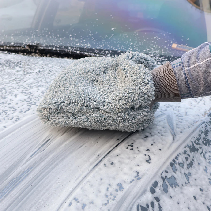Thick Microfiber Car Wash Mitt, 26 x 22 cm