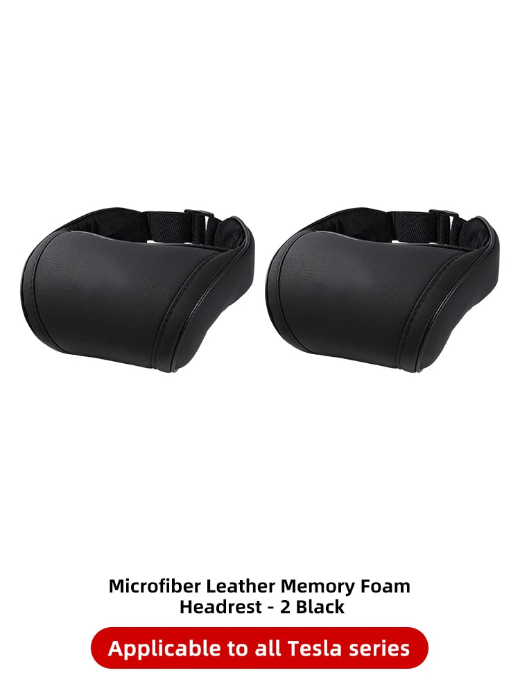Memory-Foam Neck Pillow and Lumbar Support for Tesla Model 3/Y