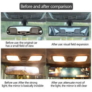 280 mm Clip-On Panoramic Wide-Angle Rearview Mirror