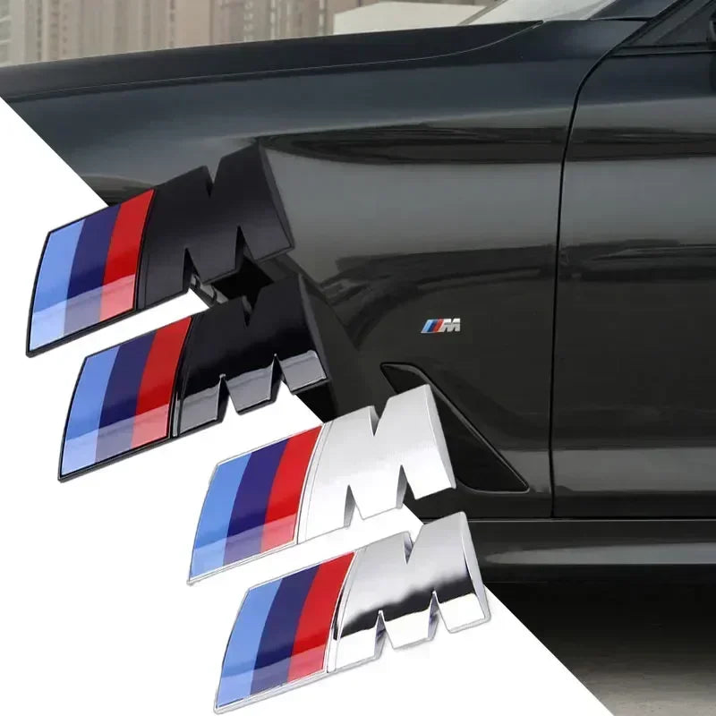 BMW M Fender and Rear Trunk Emblem Badge Sticker