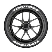 4-Piece 3D Tire Lettering Decal Set