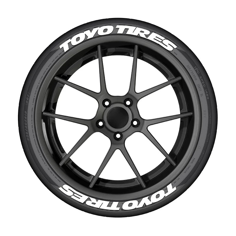 4-Piece 3D Tire Lettering Decal Set